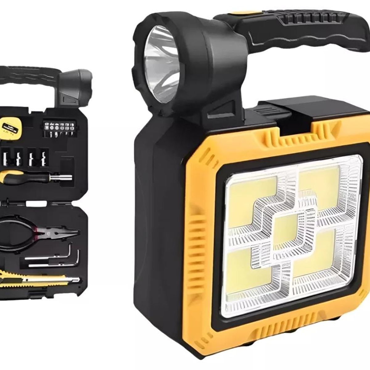 GENERICO - Linterna Emergencia Kit Herramientas USB Solar Recargable