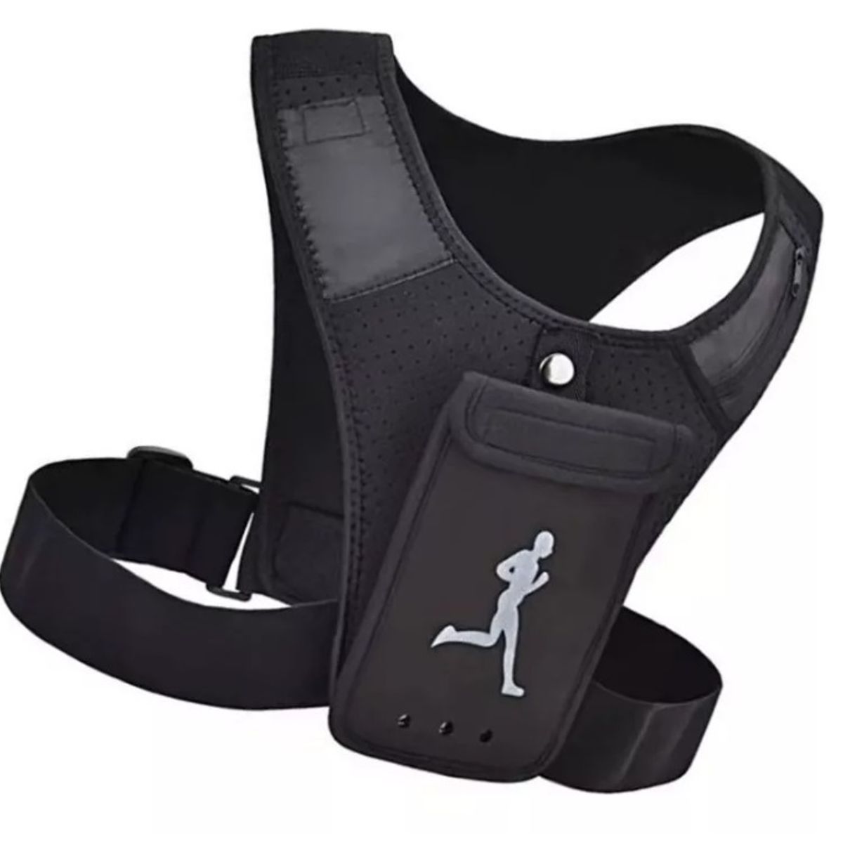 GENERICO - Chaleco Deportivo Ligero Porta Celular Refractante Bolsillo