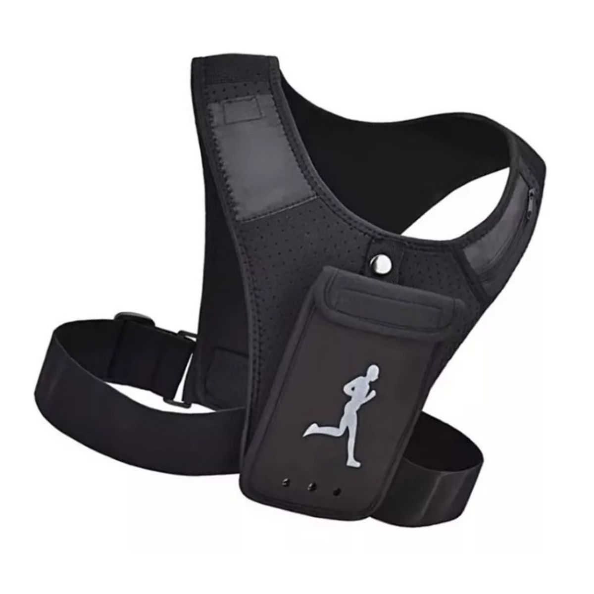 GENERICO - Chaleco Deportivo Ligero Porta Celular Refractante Bolsillo