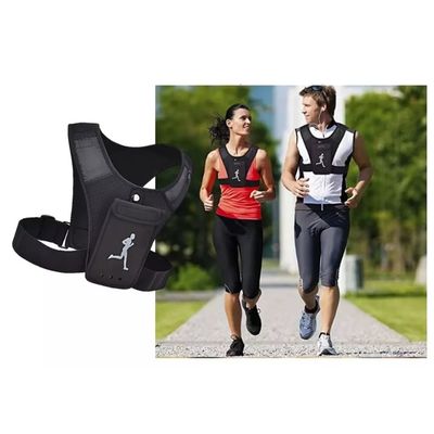 Imagen 2 del producto Chaleco Deportivo Ligero Porta Celular Refractante Bolsillo