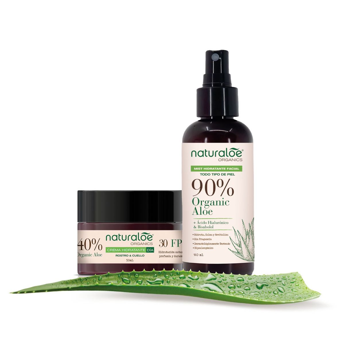 NATURALOE - Set Naturaloe Crema día 50ml + Mist 140ml