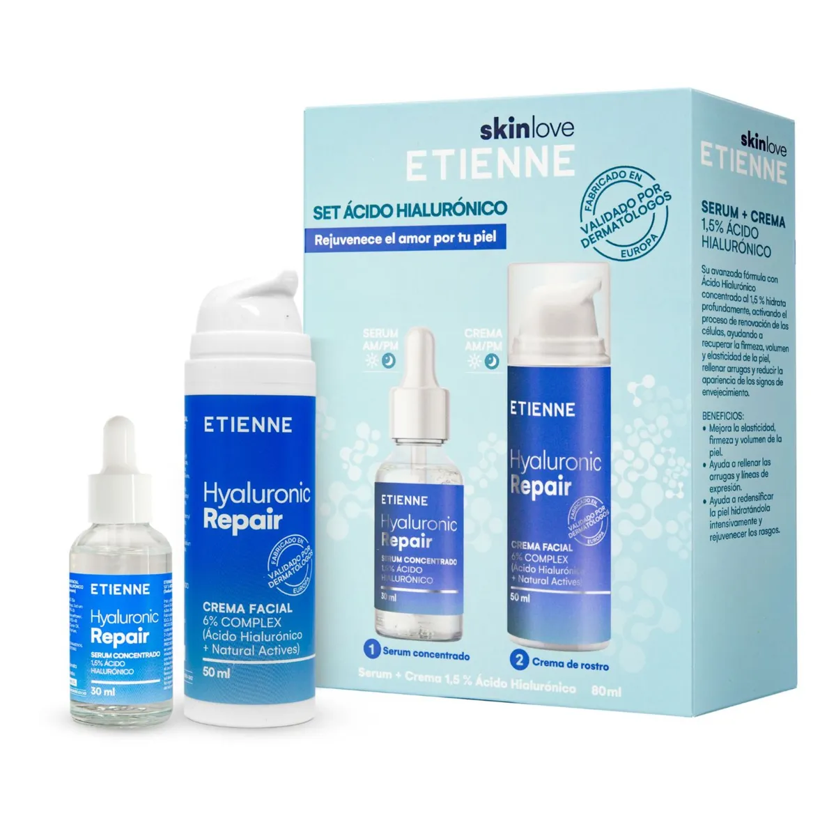 ETIENNE - Set Acido Hyaluronico Serum + Crema