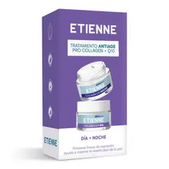ETIENNE - Set Rutina Día + Noche Antiage Collagen Q10 Skin.-