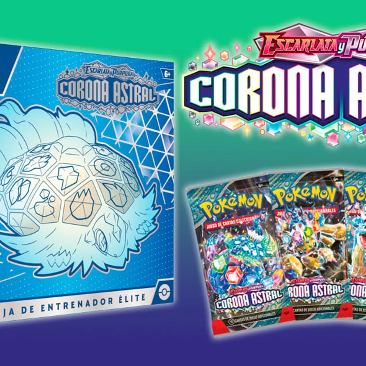 POKEMON - Cartas Pokemon Tcg Elite Trainer Box Español Corona Astral