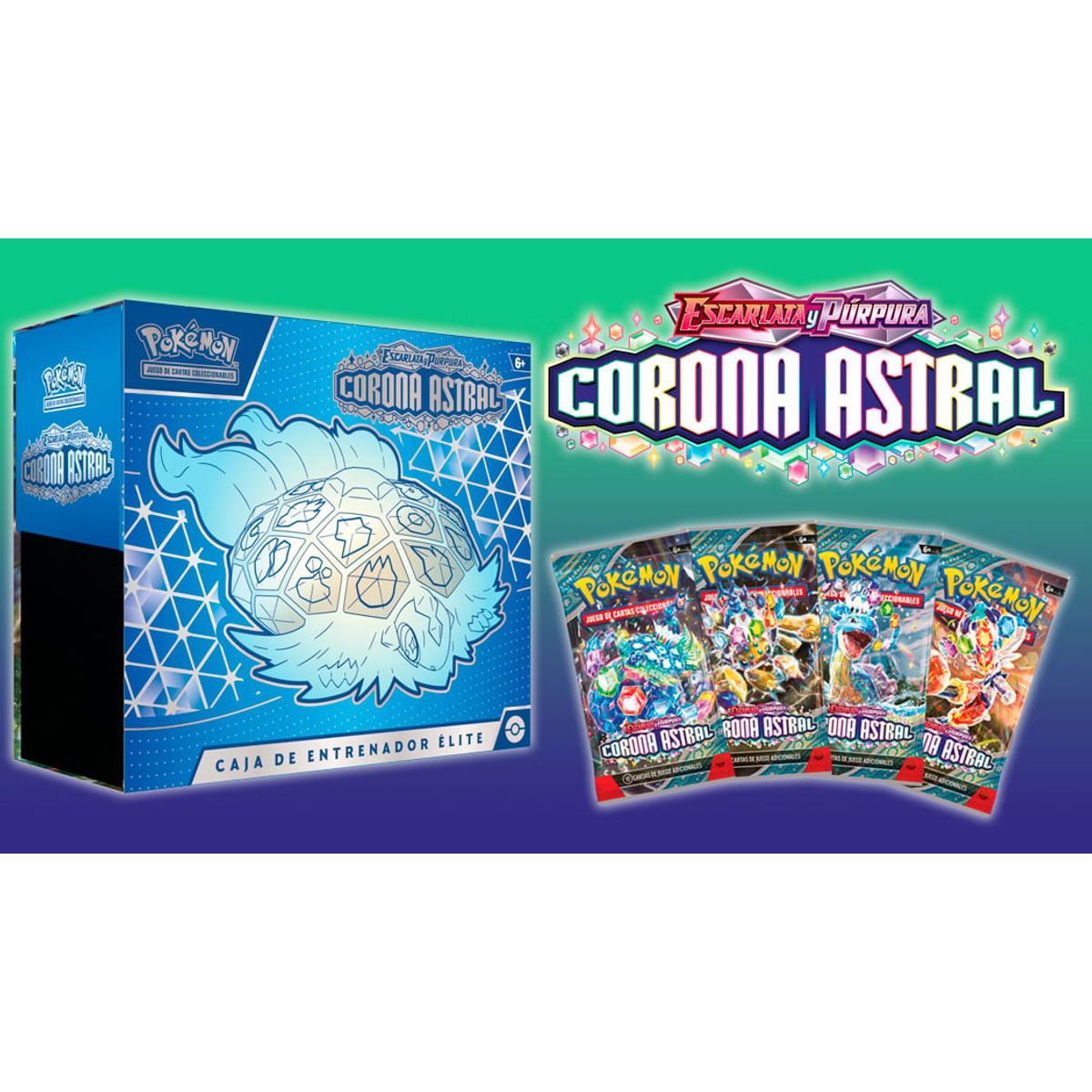 POKEMON - Cartas Pokemon Tcg Elite Trainer Box Español Corona Astral