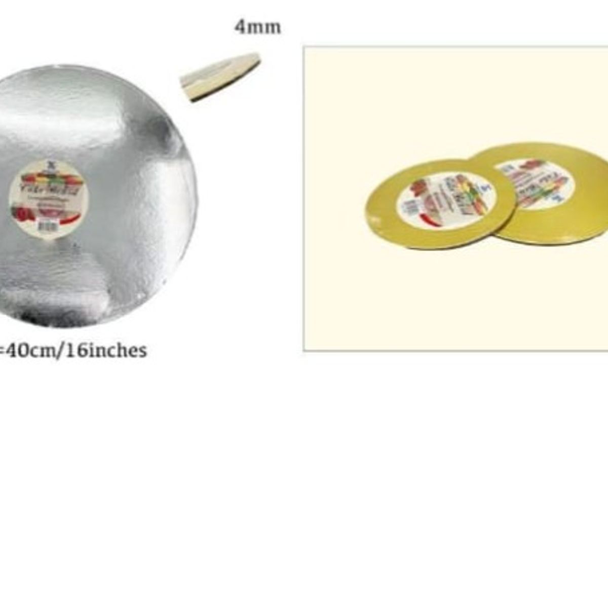 GENERICO - Bandeja De Redonda De Plumavit 40Cm 16In
