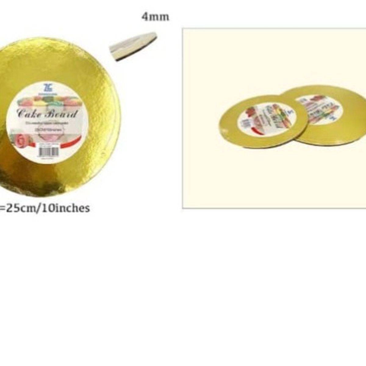 GENERICO - Bandeja De Redonda De Plumavit 25Cm 2In