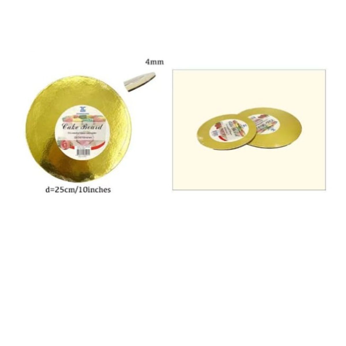 GENERICO - Bandeja De Redonda De Plumavit 25Cm 2In