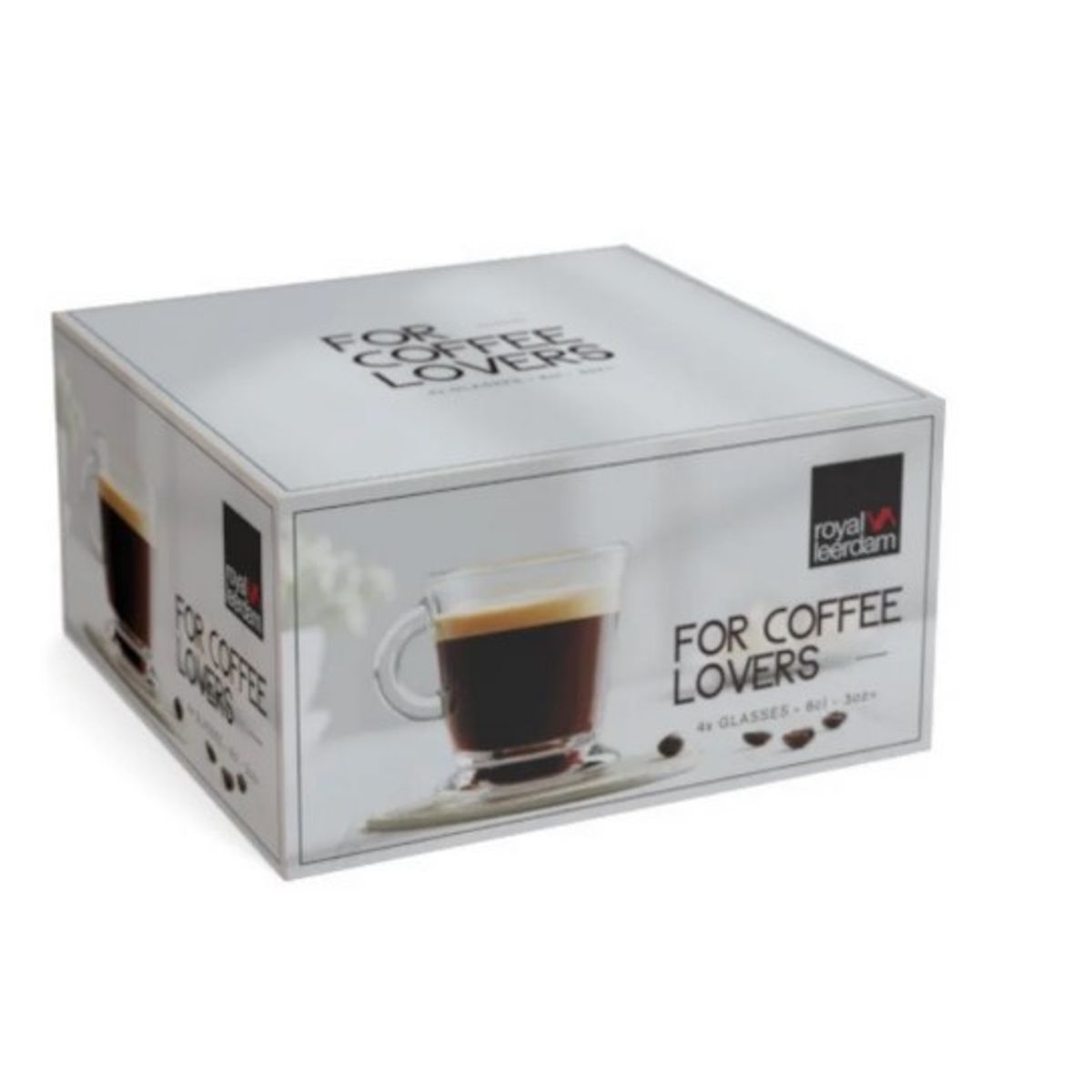 LIBBEY - SET 4 MINI TAZAS ESPRESSO COFFEE LOVERS LIBBEY