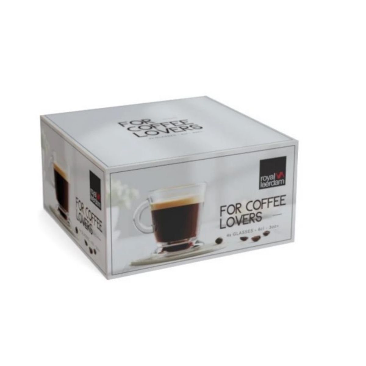 LIBBEY - SET 4 MINI TAZAS ESPRESSO COFFEE LOVERS LIBBEY