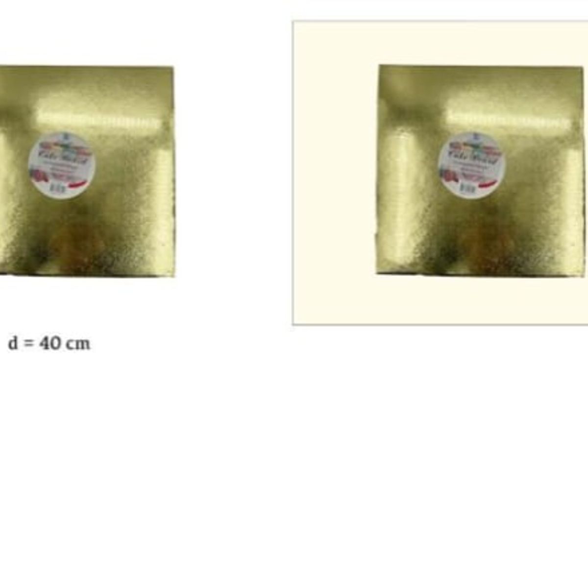 GENERICO - Bandeja De Cuadrada De Plumavit 40Cm 16In