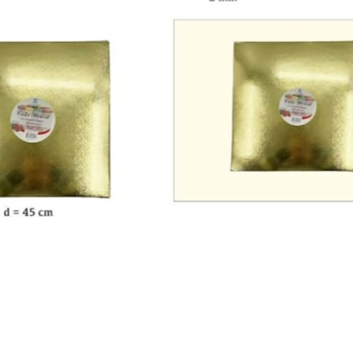 GENERICO - Bandeja De Cuadrada De Plumavit 45Cm 16In