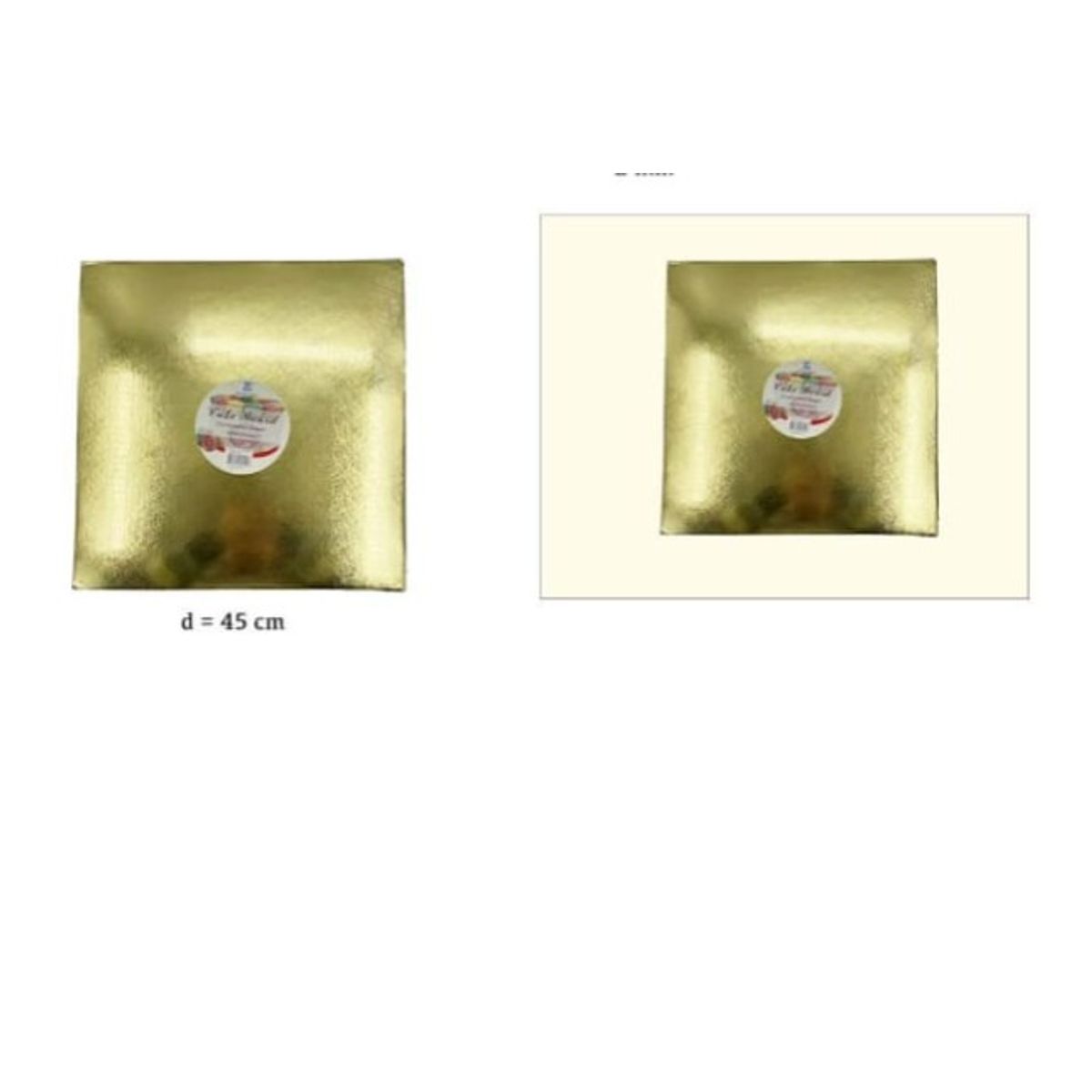 GENERICO - Bandeja De Cuadrada De Plumavit 45Cm 16In