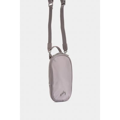 Imagen 2 del producto Vélez Cartera Bandolera Elora Lona Mujer Manija Cuero Gris