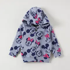 DISNEY - Poleron Niña Minnie Fun Faces Gris