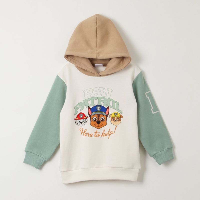 PAW PATROL - Poleron Cerrado Niño Here To Help! Blanco Paw Patrol