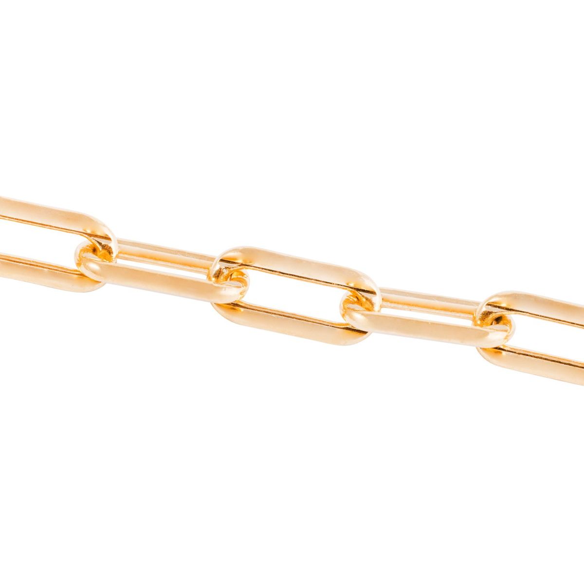 JB JOYAS BARON - Pulsera Plata Esterlina 925 Eslabón Grueso Bañado Oro 14kt