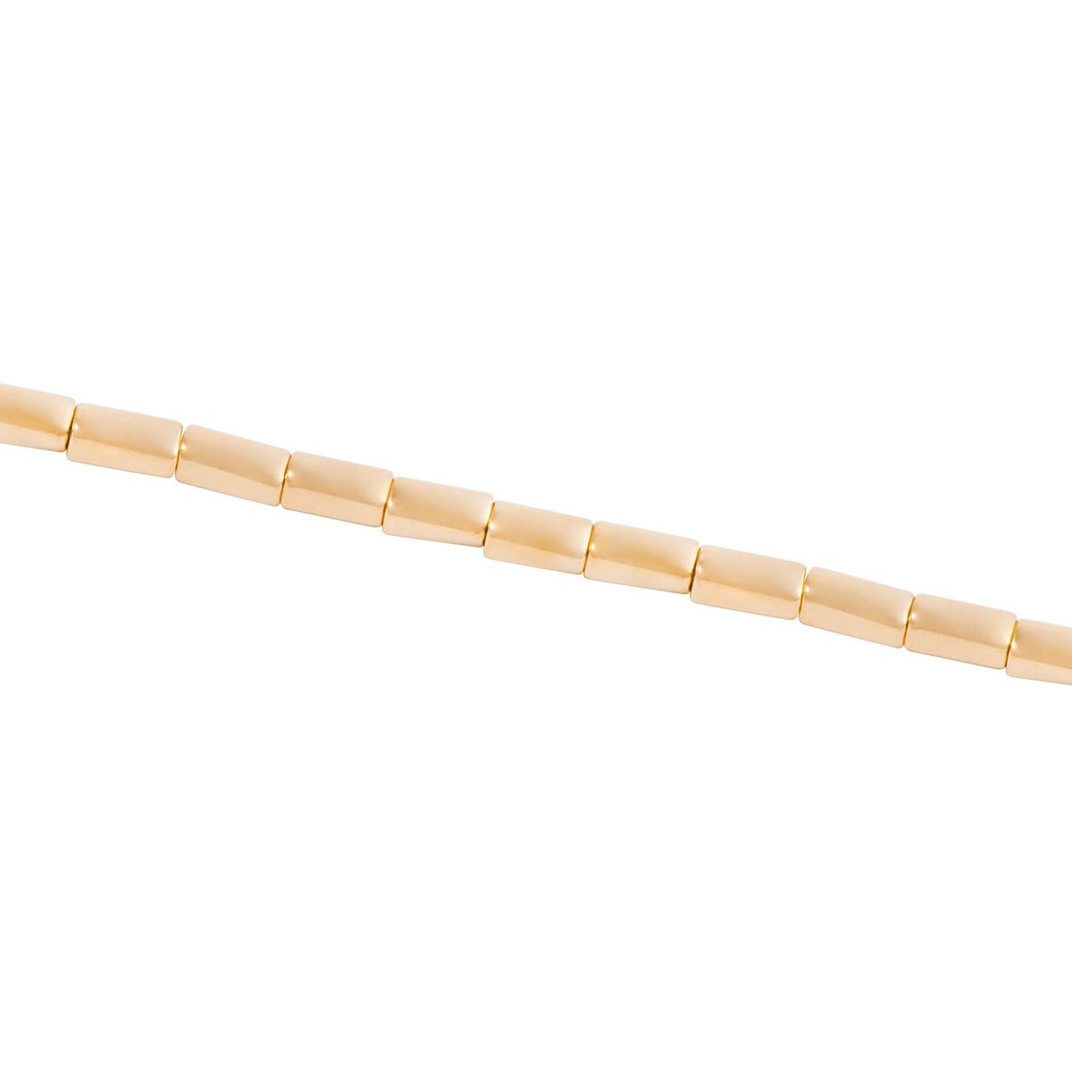 JB JOYAS BARON - Pulsera de Plata Esterlina 925 Cuadraditos Bañado en Oro 14kt