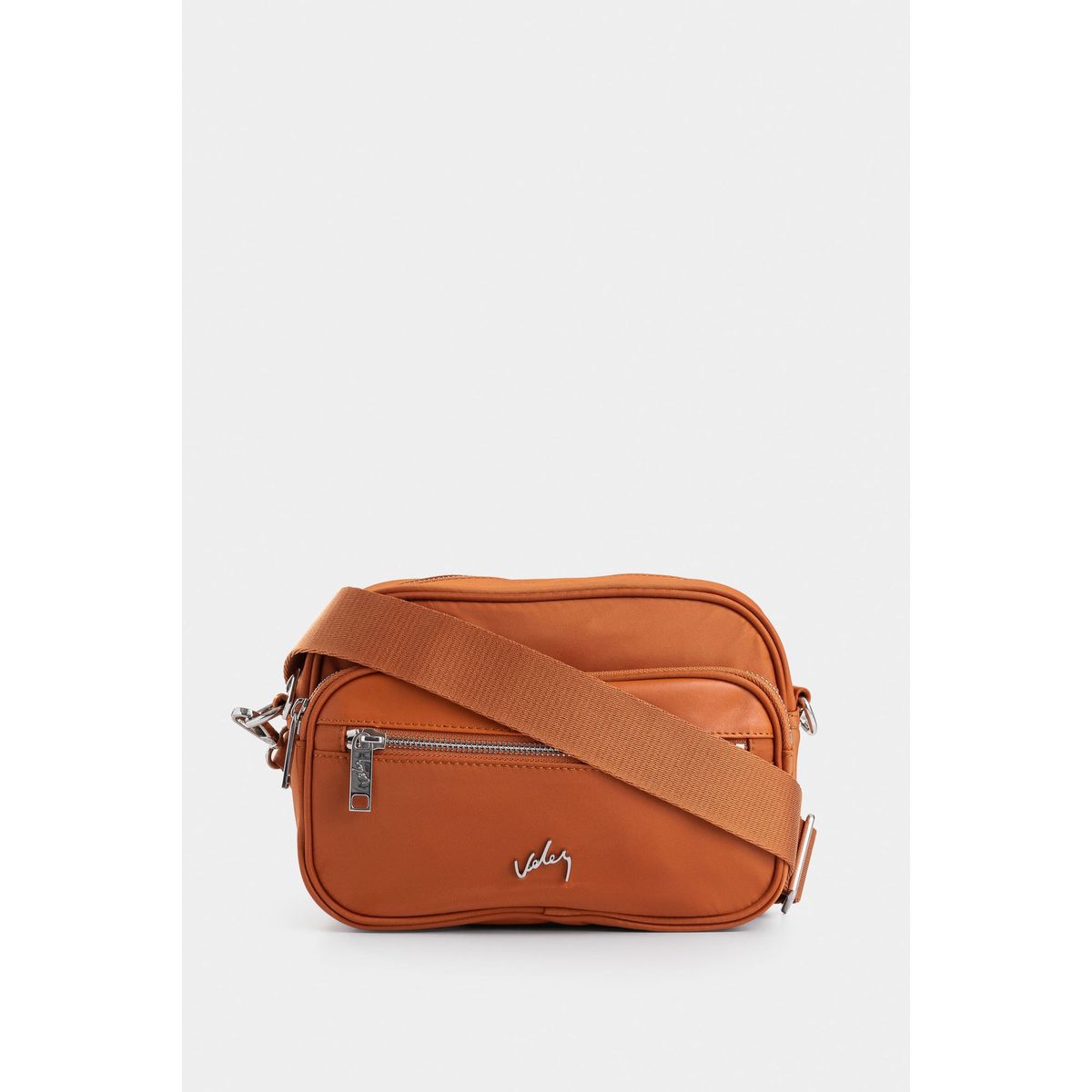 VELEZ - Vélez Cartera Bandolera Ia En Lona  Mujer Detalle Cuero Miel