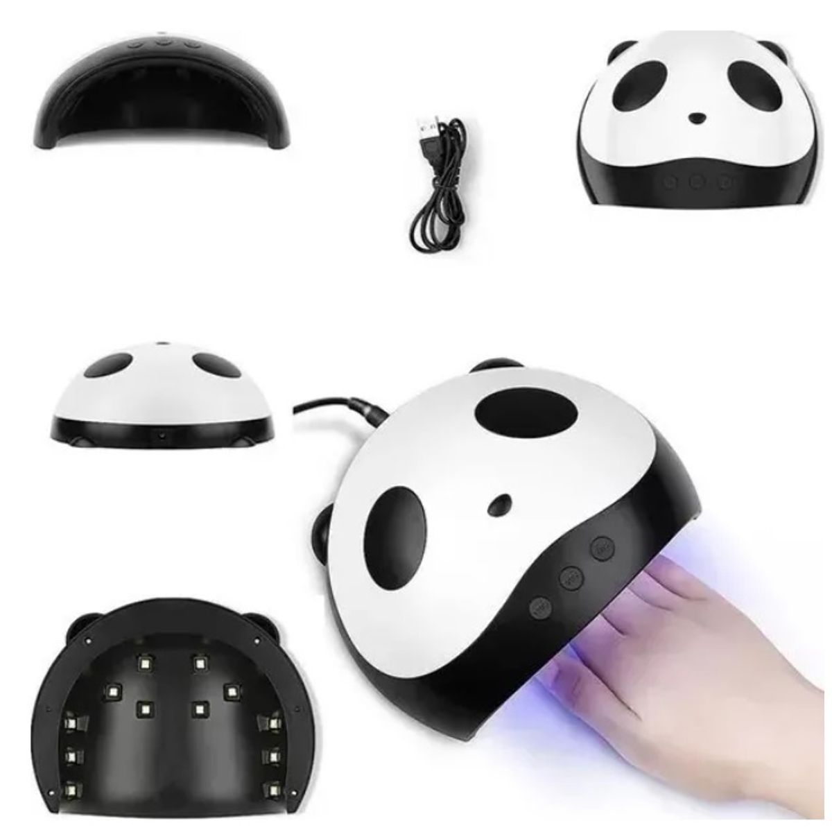 GENERICO - Secador De Uñas 36 W Leduv Panda Usb Fototerapia Lampara