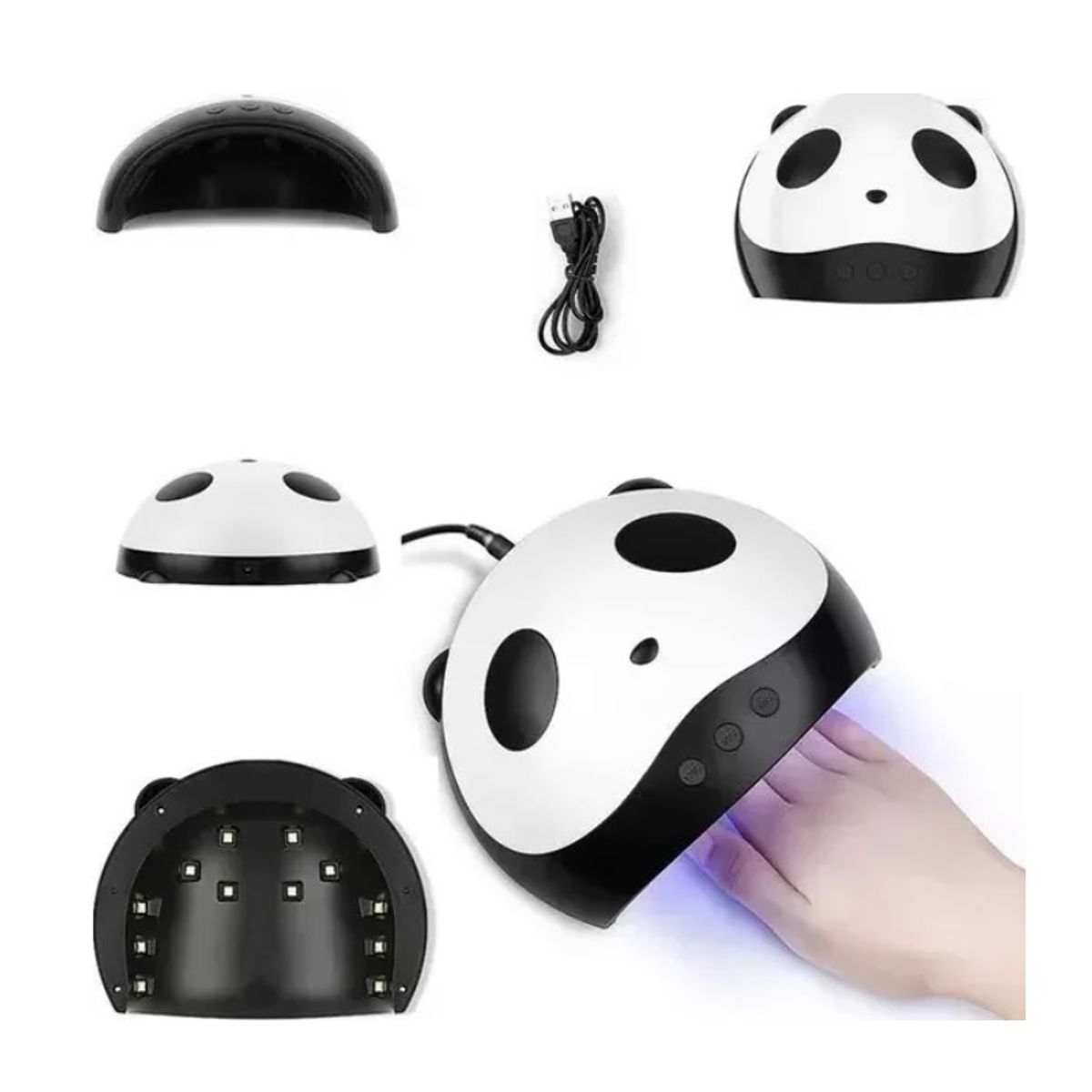 GENERICO - Secador De Uñas 36 W Leduv Panda Usb Fototerapia Lampara