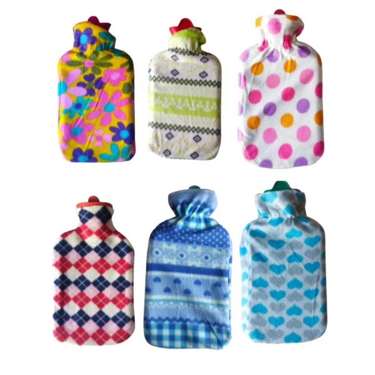 GENERICO - Guatero 2lts Térmica Forro Polar Hule Bolsa Agua Caliente