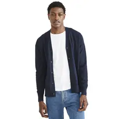 DOCKERS - Sweater Hombre Cardigan Regular Fit Azul