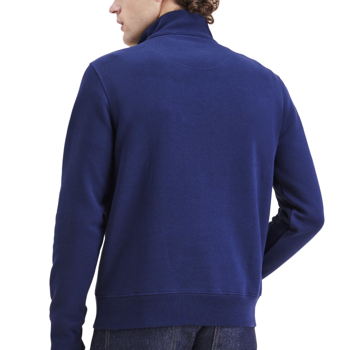 DOCKERS - Sweater Hombre Quarter-Zip Fleece Regular Fit Navy Dockers