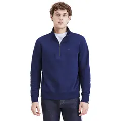 DOCKERS - Sweater Hombre Quarter-Zip Fleece Regular Fit Navy