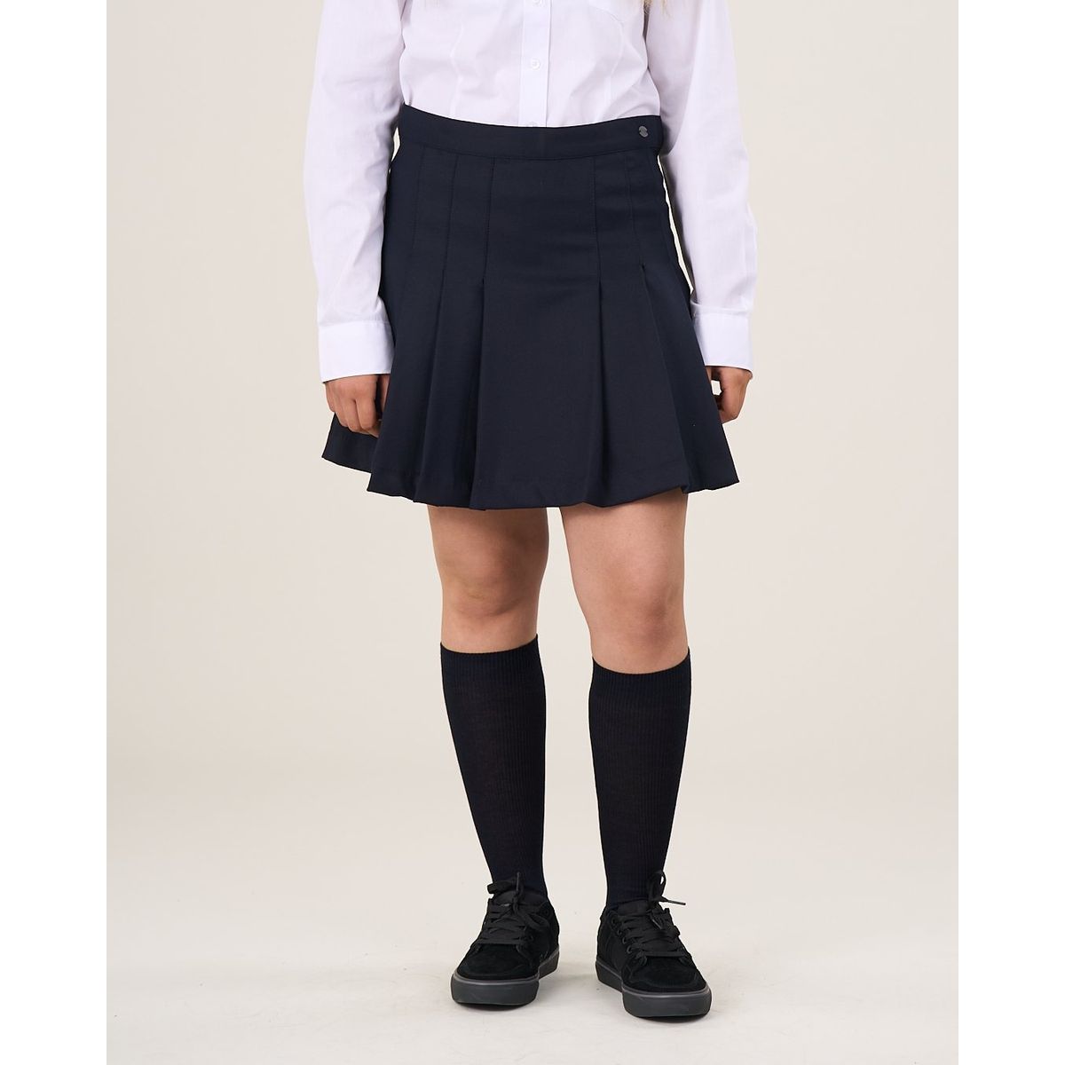 POLEMIC - Falda escolar azul Talla 12 a 18 Polemic