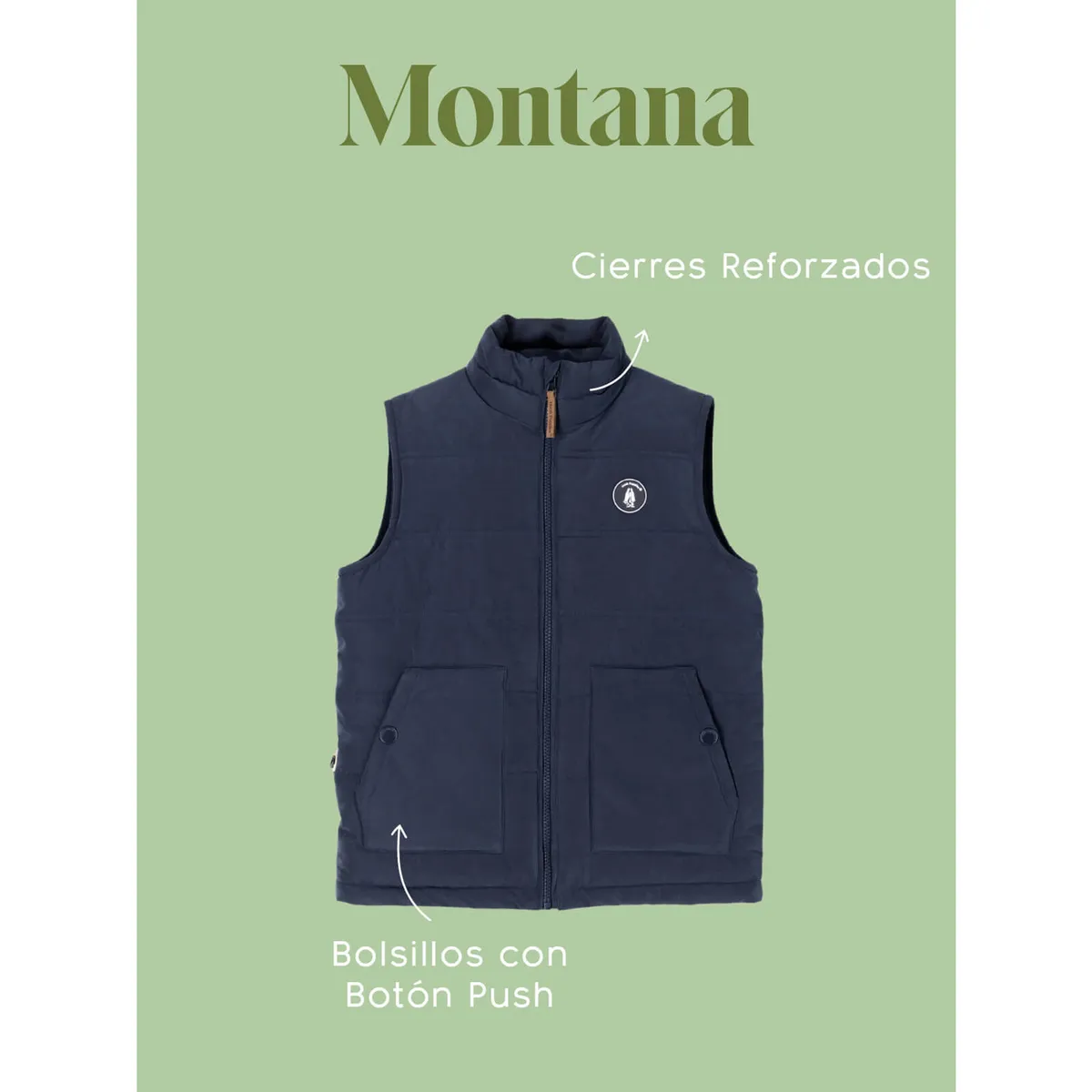 HUSH PUPPIES - Parka Impermeable Azul Marino Montaña Niño HUSH PUPPIES