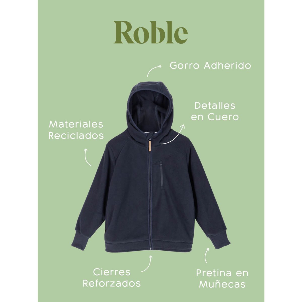 HUSH PUPPIES - Polar Escolar Niño Azul Marino Roble HUSH PUPPIES