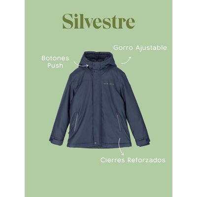 Imagen 2 del producto Chaqueta Impermeable Niño Silvestre Azul