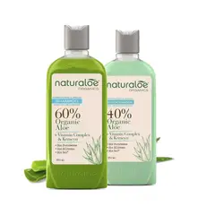 NATURALOE - Shampoo + Acondicionador Hidratación y Brillo 350ml
