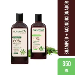NATURALOE - Shampoo + Acondicionador Cañamo 350ml