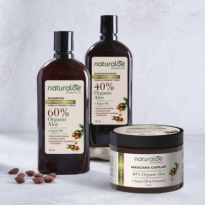 Imagen 2 del producto Set Shampoo + Acondicionador + Masc Reparación Aloe & Argan