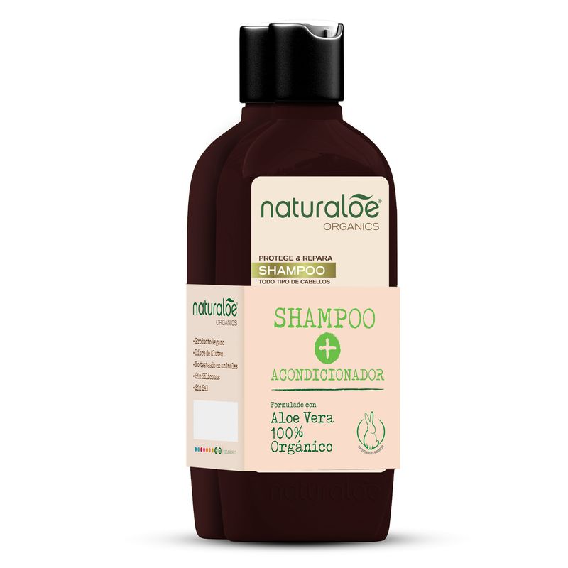 NATURALOE - Set Shampoo + Acondicionador Argan Oil Naturaloe