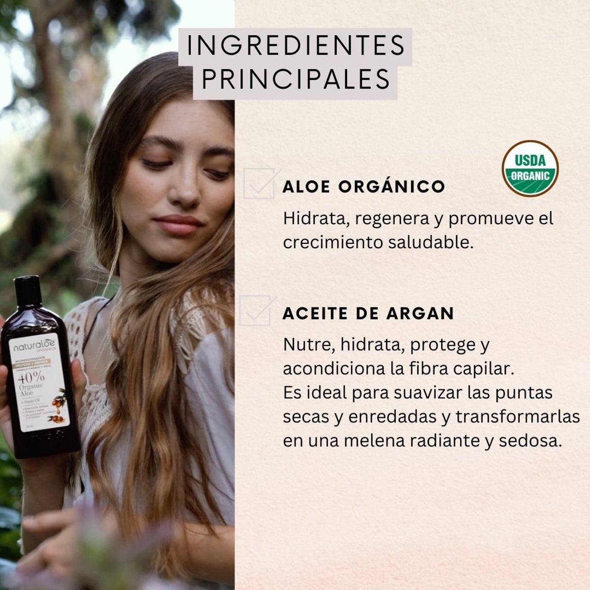 NATURALOE - Set Shampoo + Acondicionador Argan Oil Naturaloe