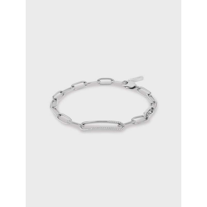 CALVIN KLEIN - Pulsera Oval Link Plateado Calvin Klein