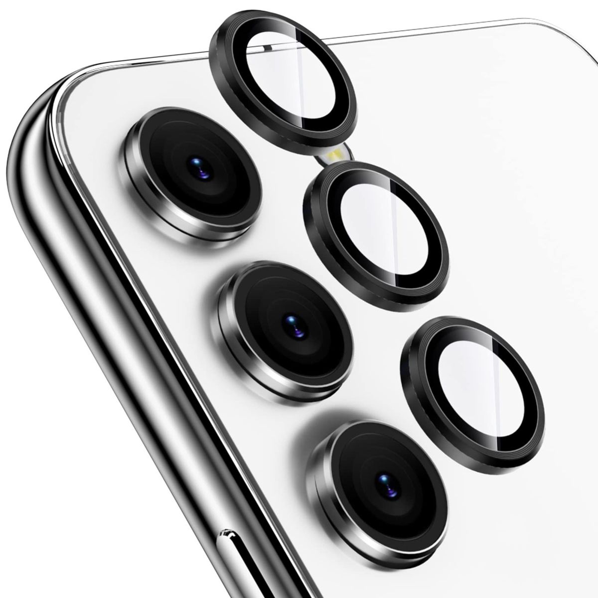 GENERICO - Protector De Lentes Para Samsung S25 Normal - Negro