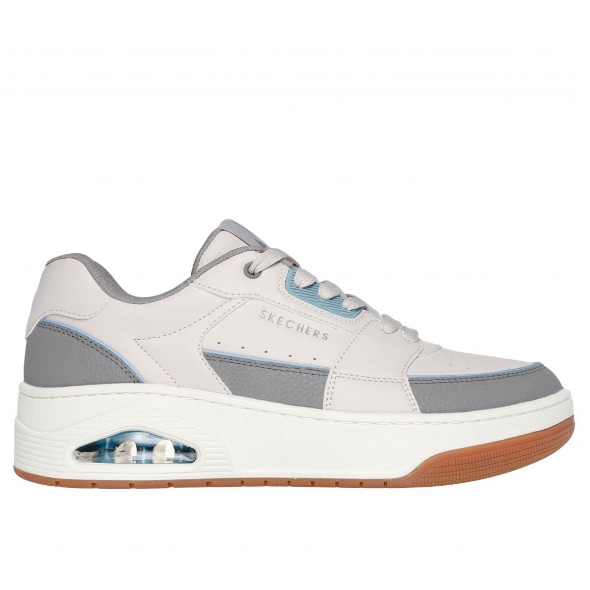 SKECHERS - Zapatilla Hombre Uno Court LowPost Beige Skechers