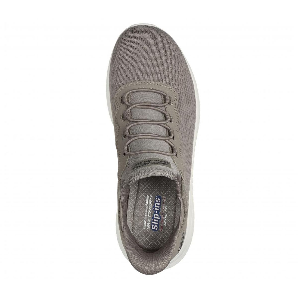 SKECHERS - Zapatilla Mujer Bobs Squad Chaos Faily Insp Beige Skechers