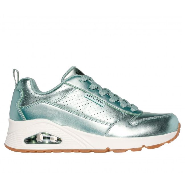 SKECHERS - Zapatilla Mujer Uno Metallixs Celeste Skechers