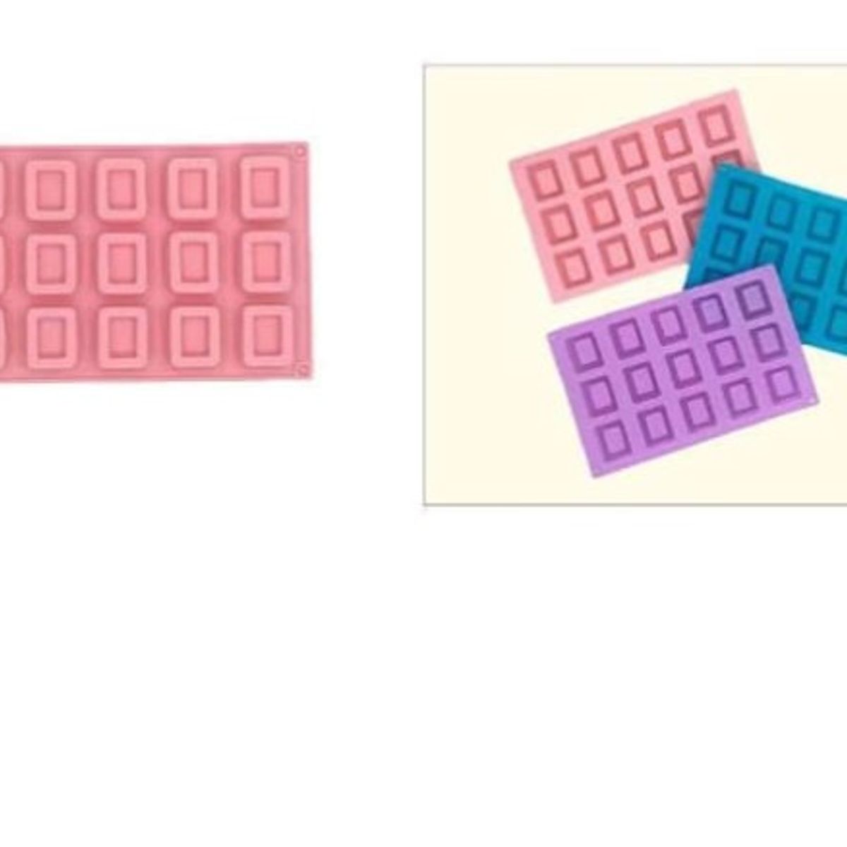 GENERICO - Molde De Silicona De 15 Divisiones Colores Surtidos