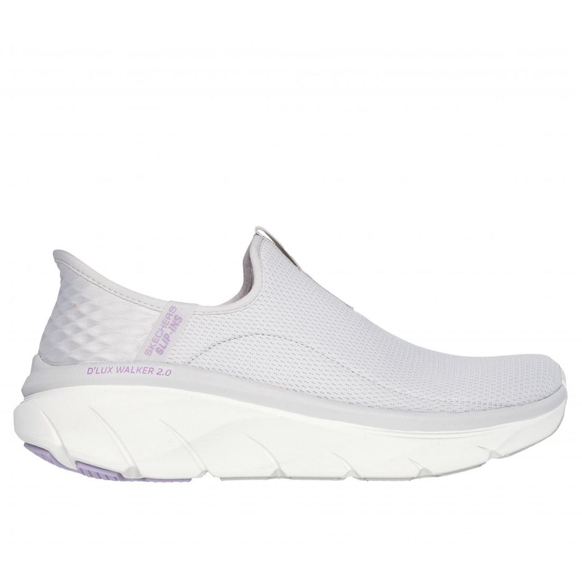 SKECHERS - Zapatilla Mujer DLux Walker 20Happy Step Gris Skechers