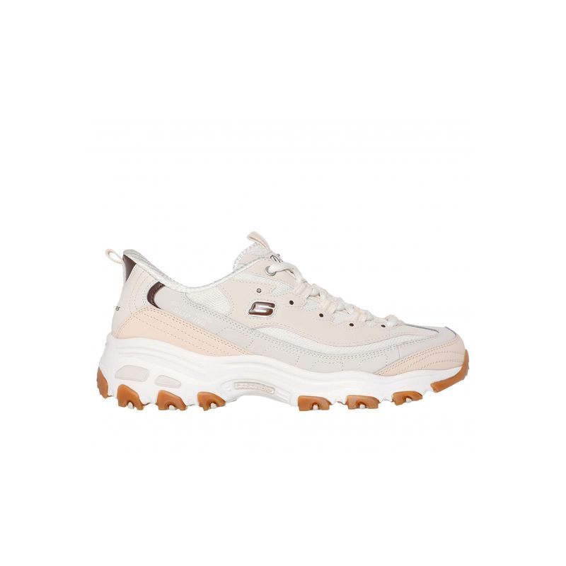 SKECHERS - Zapatilla Mujer DLitesSmooth Nostalgia Café Skechers