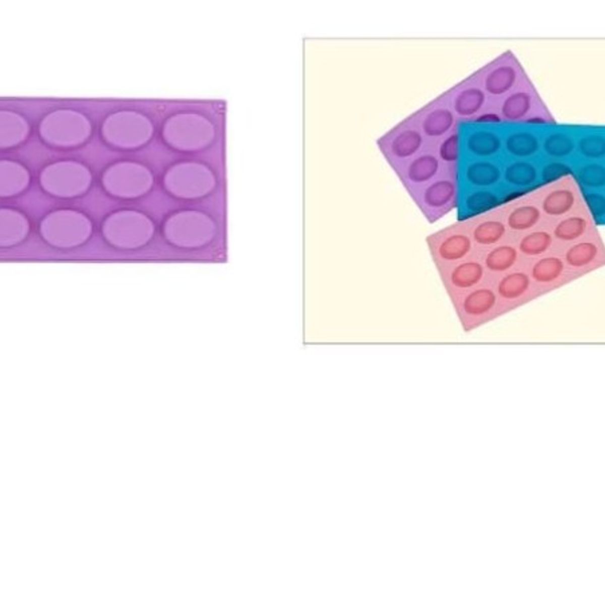 GENERICO - Molde De Silicona De 12 Divisiones Colores Surtidos