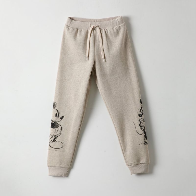 DISNEY - Pantalon De Buzo Niña Minnie And Mickey Beige Disney
