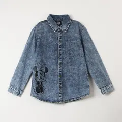 DISNEY - Camisa Niña Minnie Pensativa Azul