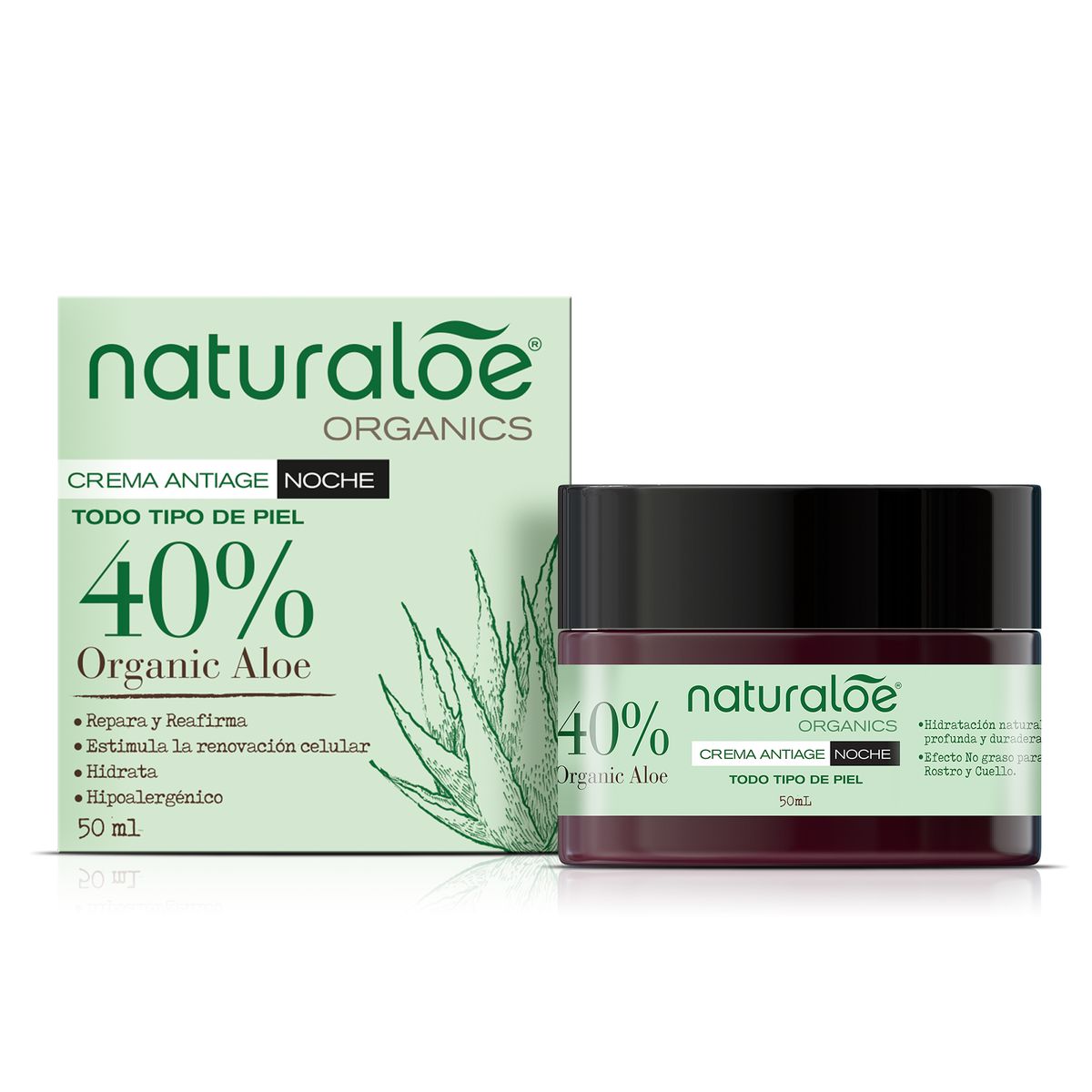 NATURALOE - Crema de Noche Naturaloe Antiage 50ml